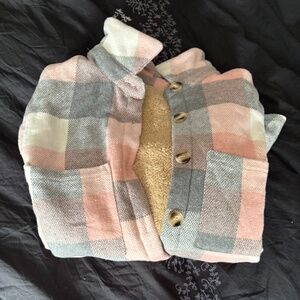Fleece lined coat